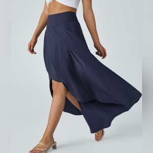 HALARA High-Low Navy Skirt for Women